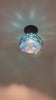 Tiffany-Style Stained Glass Ceiling Light – Colorful Mosaic Flush Mount Lamp for Hallway, Bedroom & Living Room