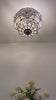 Tiffany-Style Stained Glass Ceiling Light – Colorful Mosaic Flush Mount Lamp for Hallway, Bedroom & Living Room